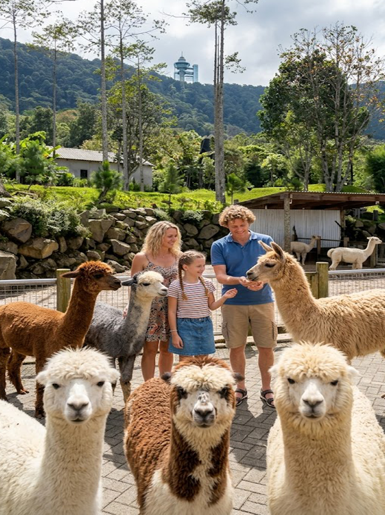 bali farm house with alpaca