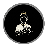 professional massage home service icon